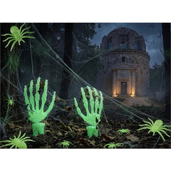 Mani scheletriche fosforescenti