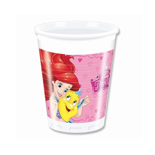 Bicchier principesse 8 pz plastica