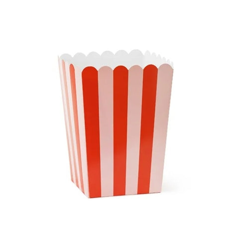 Scatole per popcorn, mix, 11x11x15,5 cm (1 confezione / 6 pezzi)