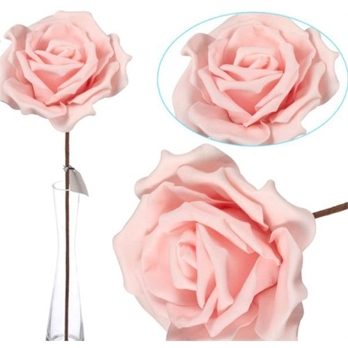 Rosa in schiuma h. 53 cm colori assortiti