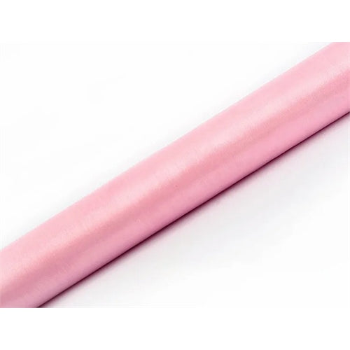 Organza tinta unita, rosa chiaro, 0,36 x 9 m (1 pz. / 9 ml)