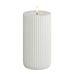 Candela led cera bianca h.150