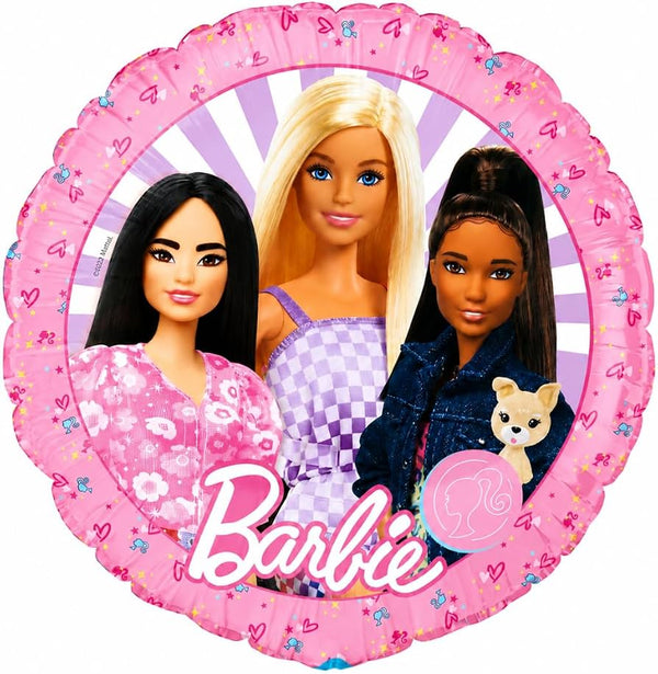 Palloncino foil barbie tondo – 18" / 45 cm