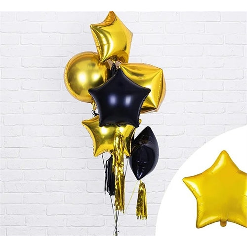 Palloncino in foil a forma di stella, 48 cm, oro