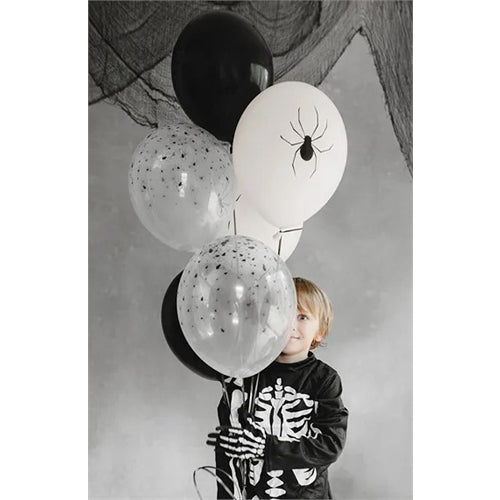Palloncini 30 cm, ragni, mix (1 confezione / 6 pezzi)