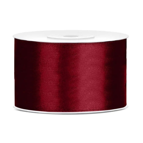 Nastro di raso, rosso intenso, 38 mm/25 m