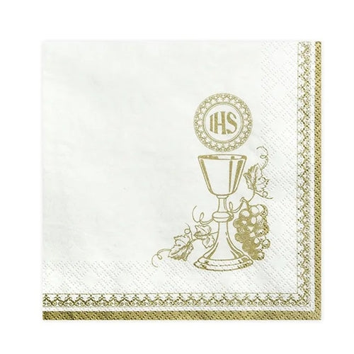 Tovaglioli comunione calice 33x33 cm 20 pz