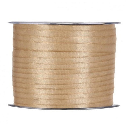 Nastro raso 3 mm x 100 mt oro chiaro 05