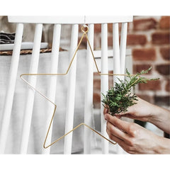 Decorazioni sospese in metallo stelle, mix