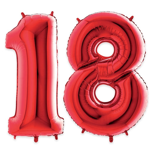 Palloncini numeri 40" colore rosso