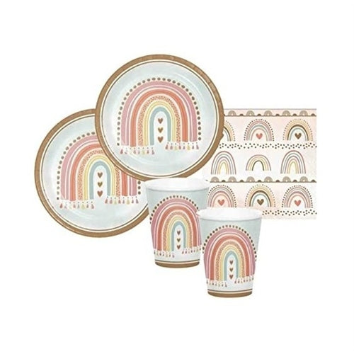 Bicchieri arcobaleno 8 pz 266 ml