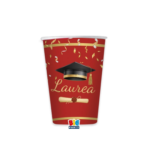 Bicchieri laurea glamour 8 pz
