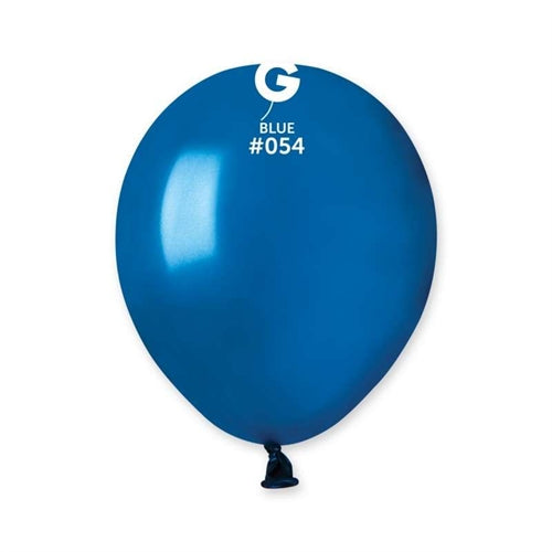 Palloncino 5" am50 blu metal 054 100 pz