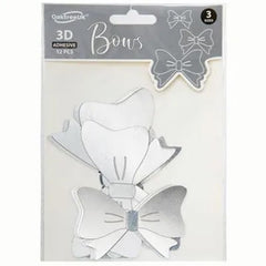 Fiocchi di carta metal sagomati e adesivi 3d  12pz