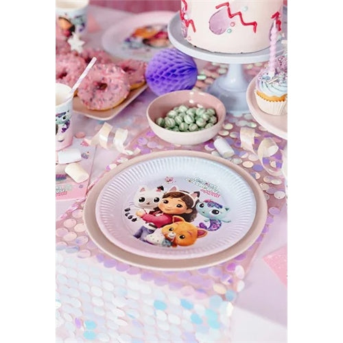 Piatti di carta gabby's dollhouse, assortiti, 23 cm