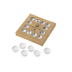 Set 50 candele t-light bianche d 3,75 cm g10