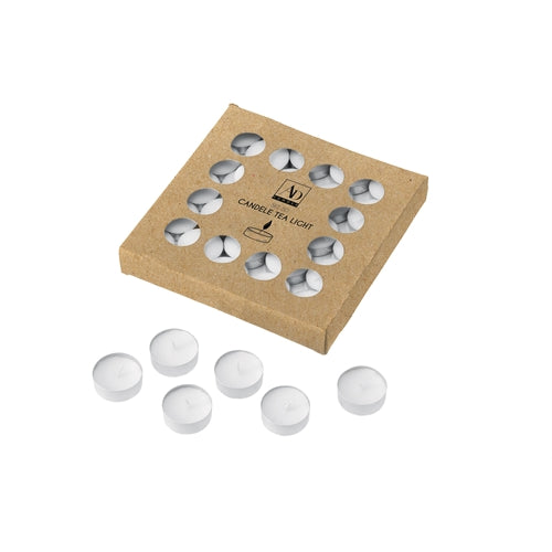 Set 50 candele t-light bianche d 3,75 cm g10