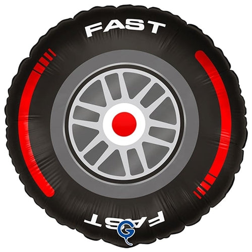 Palloncino in foil 18" pneumatico da corsa "tire"