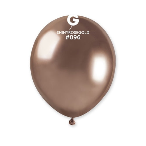 Palloncini shiny 5" ab50 rose gold 096 100 pz
