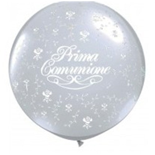 Palloncino pastello per decorazione 33" - 83 cm perla 60 st.bianca prima comunione
