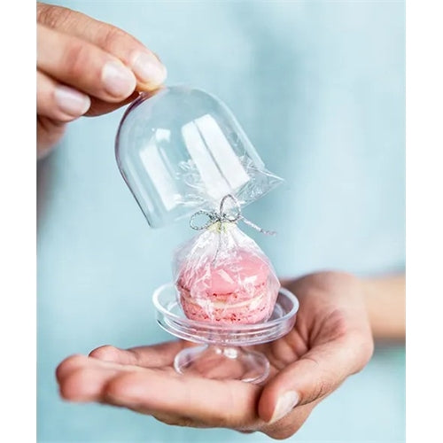 Alzatina mini in plastica boxes cake h. 7,5 cm set 3 pz