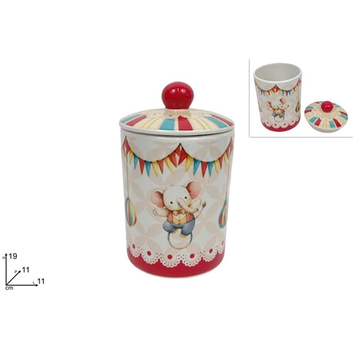 Barattolo portaconfetti circo – h 19 cm