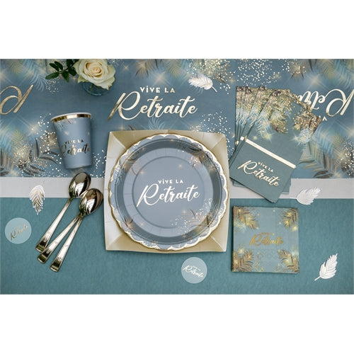 Piatti quadrati oro – 23 × 23 cm – 10 pz