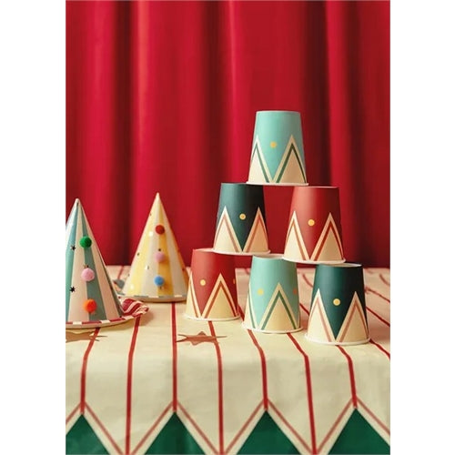 Tovaglia di carta strisce sottili e stelle, mix, 180 x 120 cm