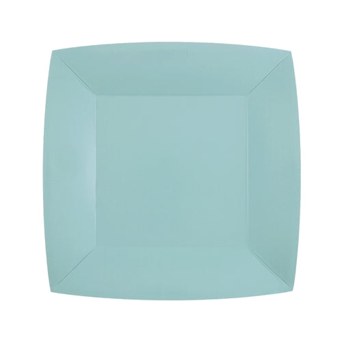 Piatti quadrati azzurro – 18 × 18 cm – 10 pz