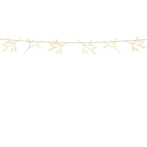 Ghirlanda di legno vischio, 127cm