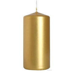 Candela h. 100 mm d. 65 mm oro 6 pz