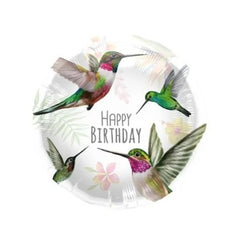Palloncino mylar 18" 45cm birthday colibrì