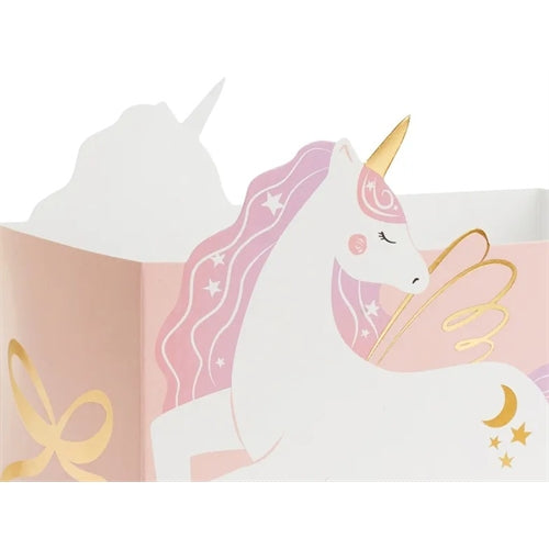Scatole di snack con castello e unicorni, mix
