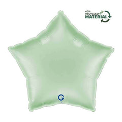 Palloncino in foil 18" stella menta satinato