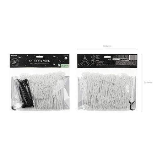 Decorazione ragnatela, bianco, 5x4m