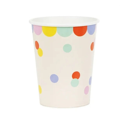 Bicchieri di coriandoli, 220 ml, miste (1 confezione / 6 pezzi)