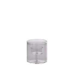Porta t-light vetro borosil jay d. 8 x h. 8 cm