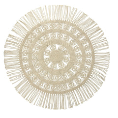 Tappeto rotondo in cotone diam. 90 cm