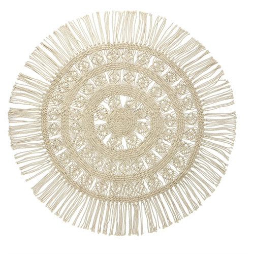 Tappeto rotondo in cotone diam. 90 cm