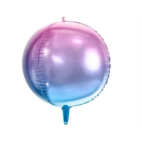 Palloncino in foil ombre ball, viola e blu, 35 cm