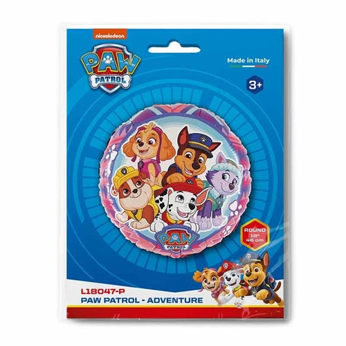 Palloncino in foil 18" paw patrol adventure