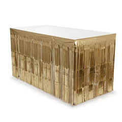 Gonna da tavolo con frange 300x80cm