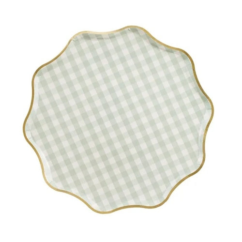 Piatti a scacchi, 23 cm, mix (1 confezione / 6 pezzi)