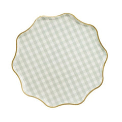 Piatti a scacchi, 23 cm, mix (1 confezione / 6 pezzi)