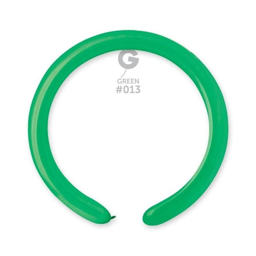 Palloncini modellabili d4 2" verde 013 100 pz