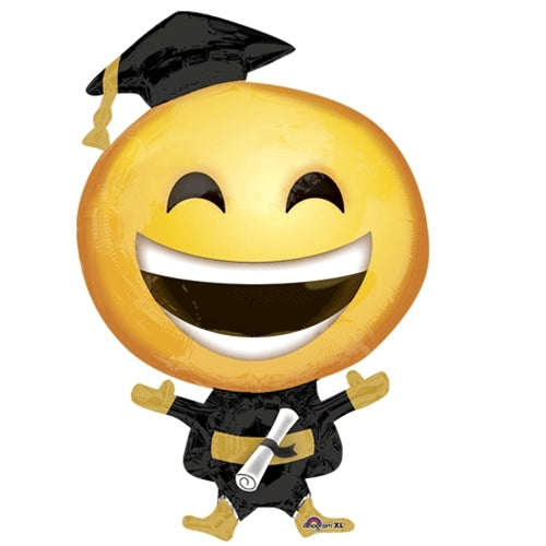 Mylar supershape 88 cm emoticon laurea