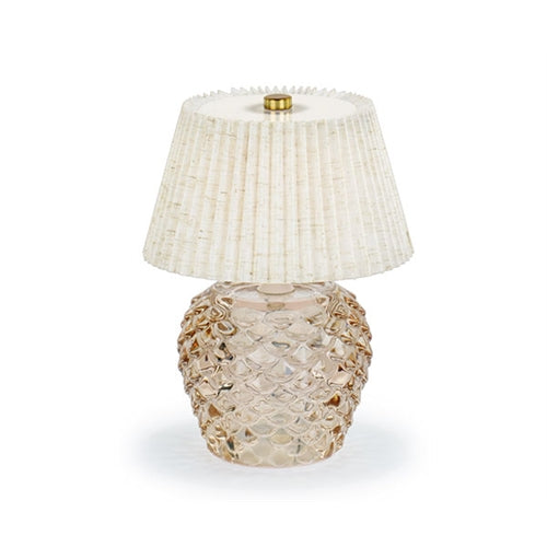 Lampada pigna beige con scatola d.135xh.200 mm