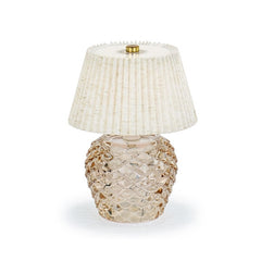 Lampada pigna beige con scatola d.135xh.200 mm