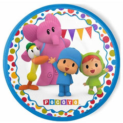 Piatto grande pocoyo 8 pz 23 cm