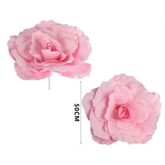 Rosa in schiuma l. 50 cm